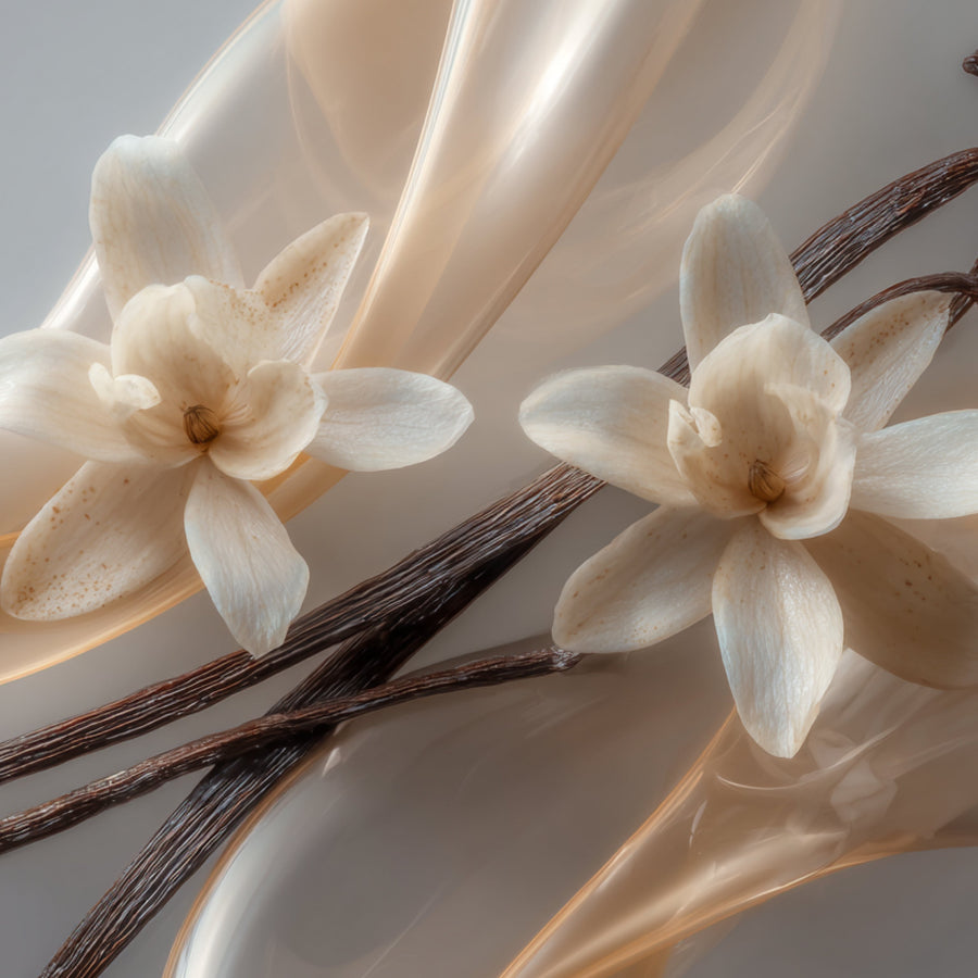 Vanilla Voyage by Maison Asrar compared to Bianco Latte (Giardini di Toscana) and Cirque du Soleil — creamy vanilla, milk, sweet gourmand accords reflecting soft dessert-inspired fragrances