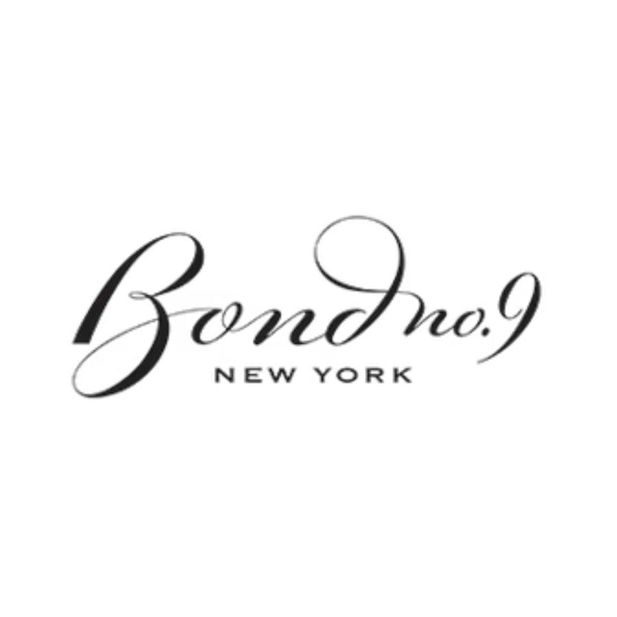 Logo for Bond No. 9, a high-end perfume brand inspired by the city of New York. The design features a bold, stylized number 9 and star motif, representing the brand's address in NoHo, New York.