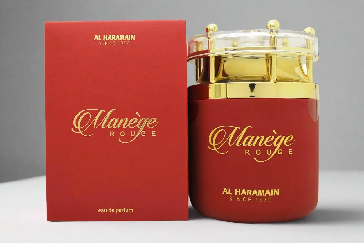 Al Haramain Manege Rouge - Luxurious Floral Gourmand Perfume 75ml · Parfum  Exquis US