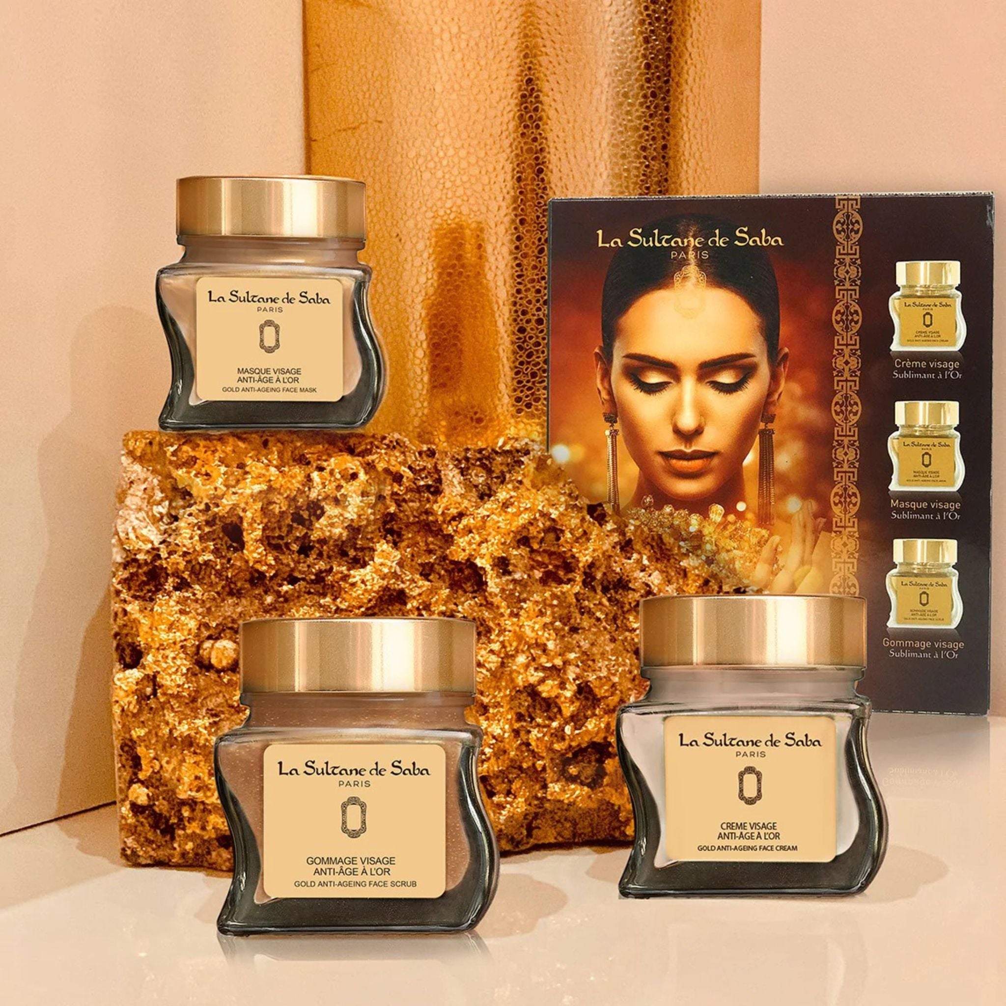 Face Gift Set Gold Cedarwood Patchouli