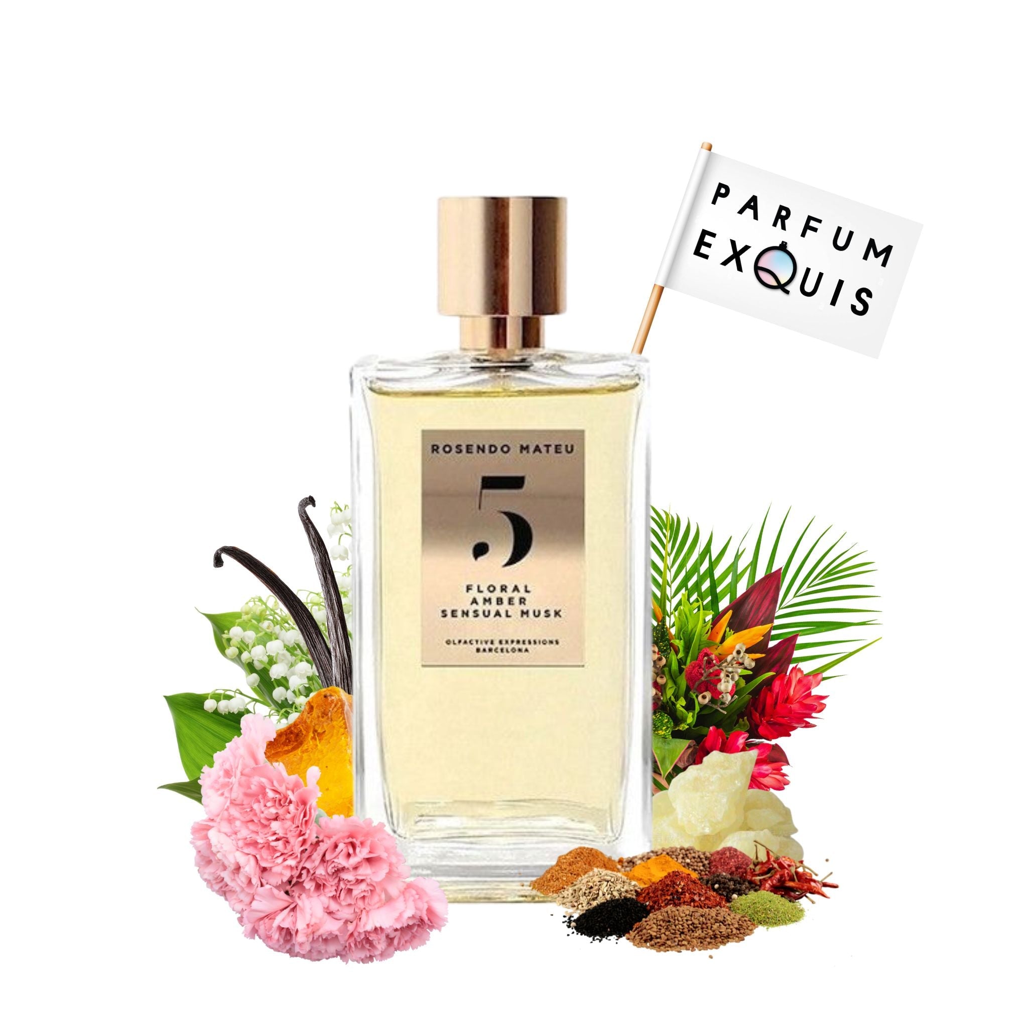 Rosendo Mateu Nº 5 Floral, Amber, Sensual Musk