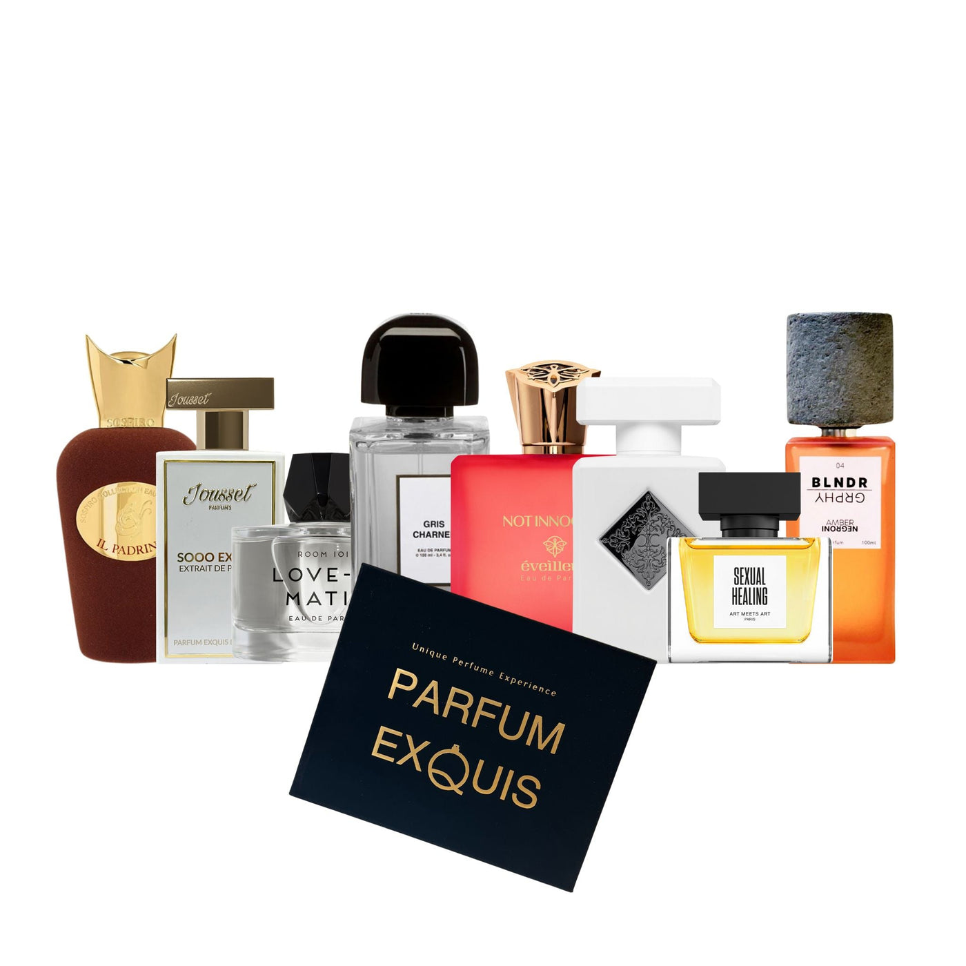 Perfume discovery set on subscription