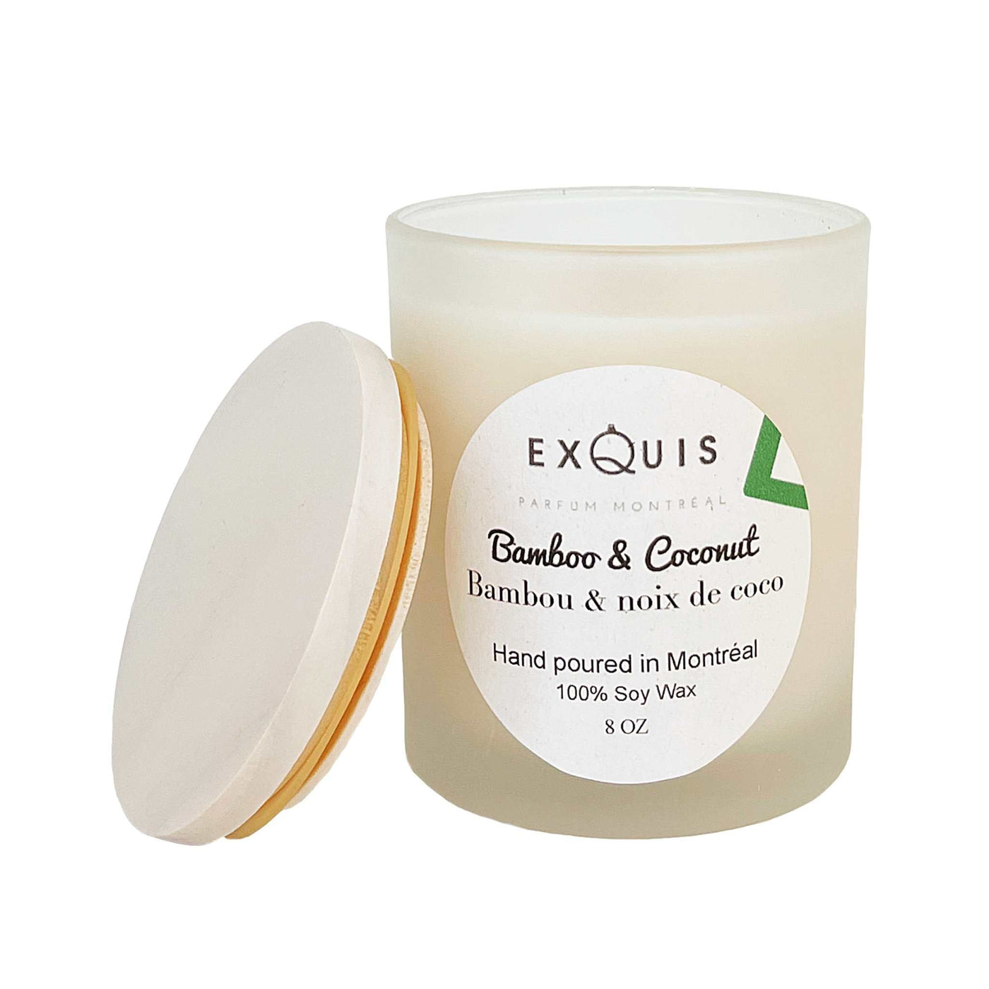 bamboo coconut candle parfum exquis